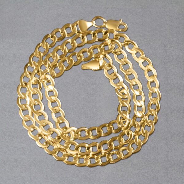 10k Yellow Gold Curb Chain (5.30 mm) - Image 6