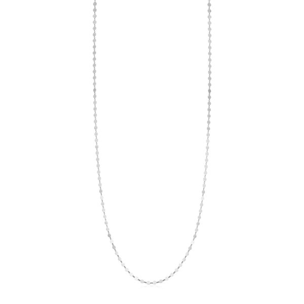 Sterling Silver Mirror Link Necklace