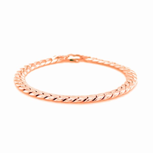 14K Rose Gold Cuban Link Bracelet (5.90 mm) - Image 2