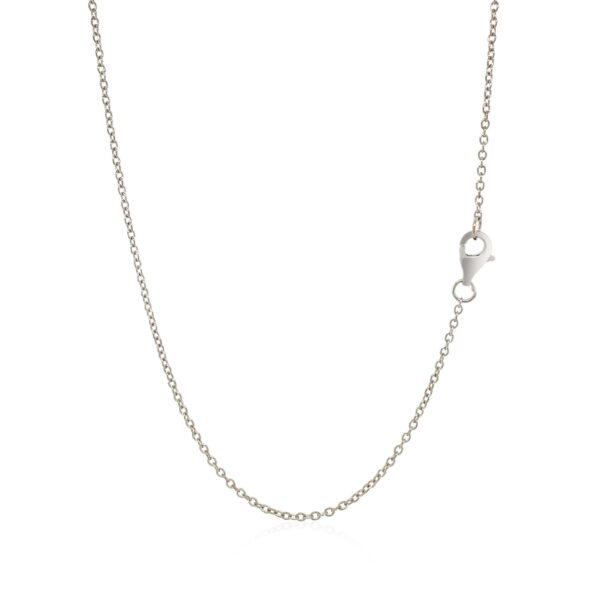 Sterling Silver Textured Angel Wing Necklace - Image 2