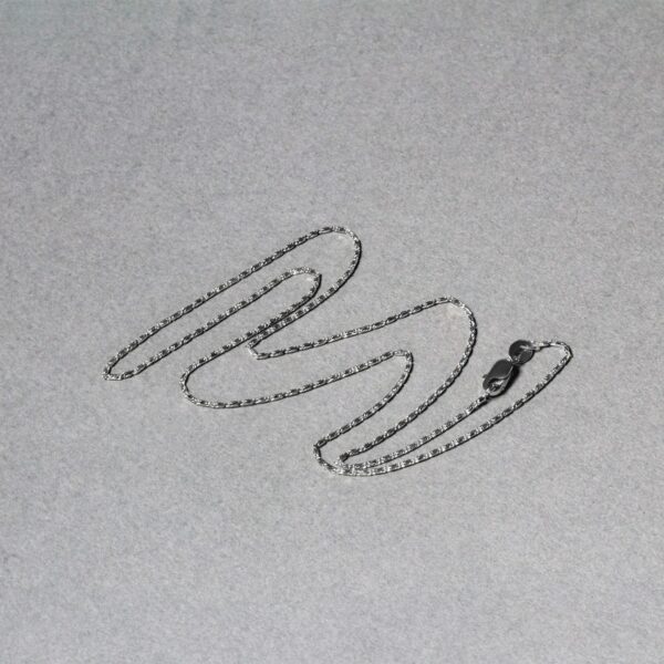 14k White Gold Lumina Pendant Chain (0.90 mm) - Image 3