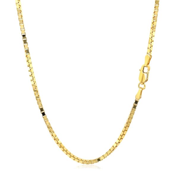 14K Yellow Gold Classic Box Chain (1.7 mm) - Image 3