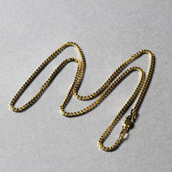 14K Yellow Gold Classic Box Chain (1.7 mm) - Image 6