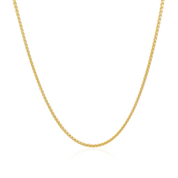 14k Yellow Gold Round Chain (1.2 mm) - Image 2