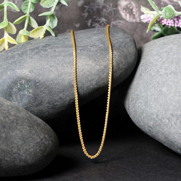 14k Yellow Gold Round Chain (1.2 mm) - Image 4