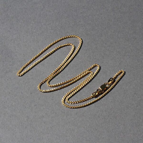 14k Yellow Gold Round Chain (1.2 mm) - Image 6