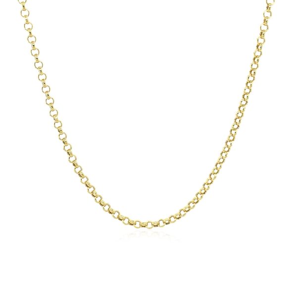 10k Yellow Gold Rolo Chain  (1.90 mm) - Image 2