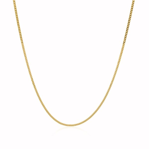 10k Yellow Gold Gourmette Chain (1.40 mm) - Image 3