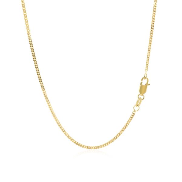 10k Yellow Gold Gourmette Chain (1.40 mm) - Image 4
