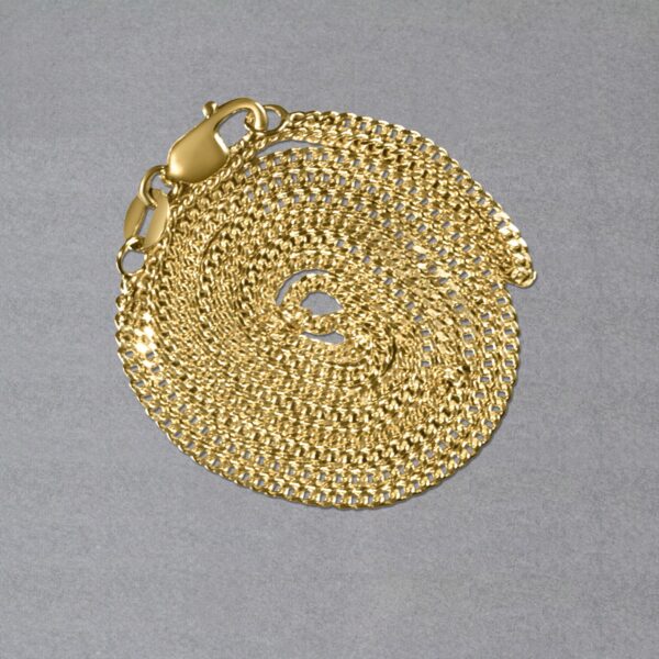 10k Yellow Gold Gourmette Chain (1.40 mm) - Image 6