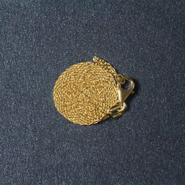 14k Yellow Gold Oval Cable Link Chain (0.97 mm) - Image 4