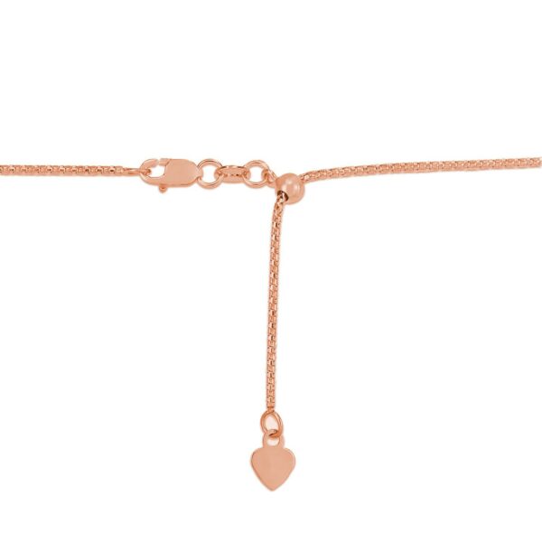 14k Rose Gold Adjustable Popcorn Chain (1.30 mm) - Image 5