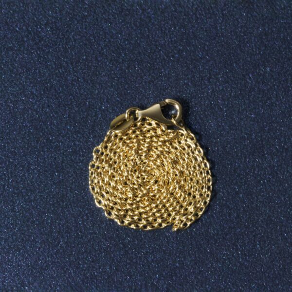 14k Yellow Gold Round Cable Link Chain (1.50 mm) - Image 6