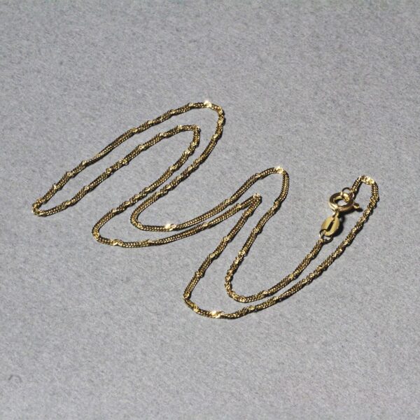 10k Yellow Gold Singapore Chain (1.50 mm) - Image 6