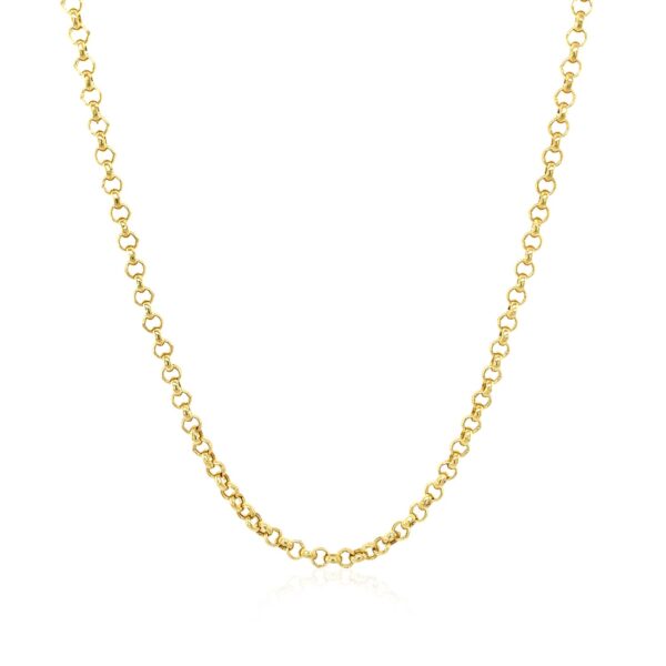 14k Yellow Gold Rolo Chain (2.5 mm) - Image 2