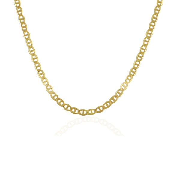 14k Yellow Gold Mariner Link Chain (3.20 mm) - Image 2