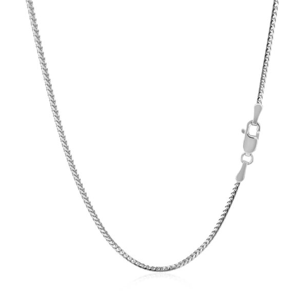 14k White Gold Franco Chain (1.20 mm) - Image 3