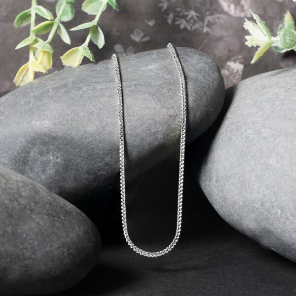 14k White Gold Franco Chain (1.20 mm) - Image 5