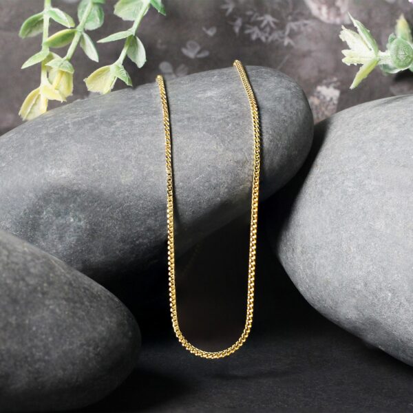 14k Yellow Gold Franco Chain (1.20 mm) - Image 4