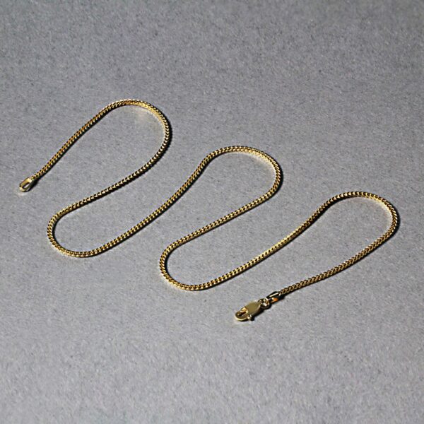 14k Yellow Gold Franco Chain (1.20 mm) - Image 6