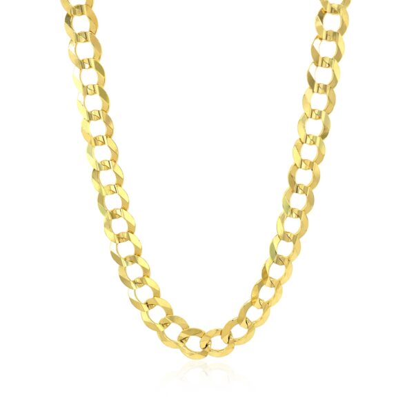 10k Yellow Gold Curb Chain (7.00 mm) - Image 2