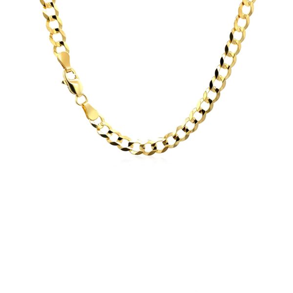 10k Yellow Gold Curb Chain (4.70 mm) - Image 4