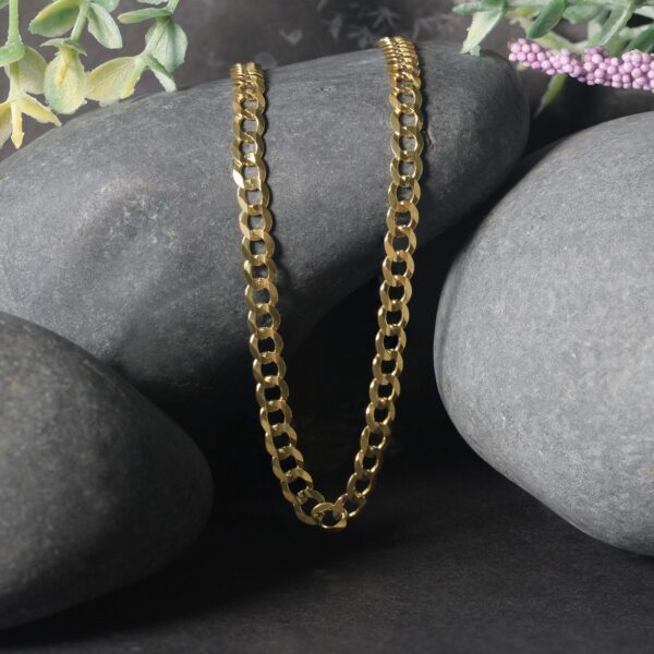 10k Yellow Gold Curb Chain (4.70 mm) - Image 5