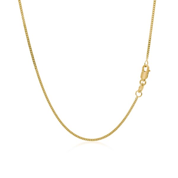 14k Yellow Gold Gourette Chain 1.0mm (1.00 mm) - Image 3