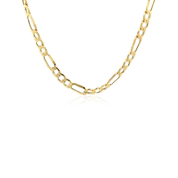 14k Yellow Gold Lite Figaro Chain (4.70 mm) - Image 3