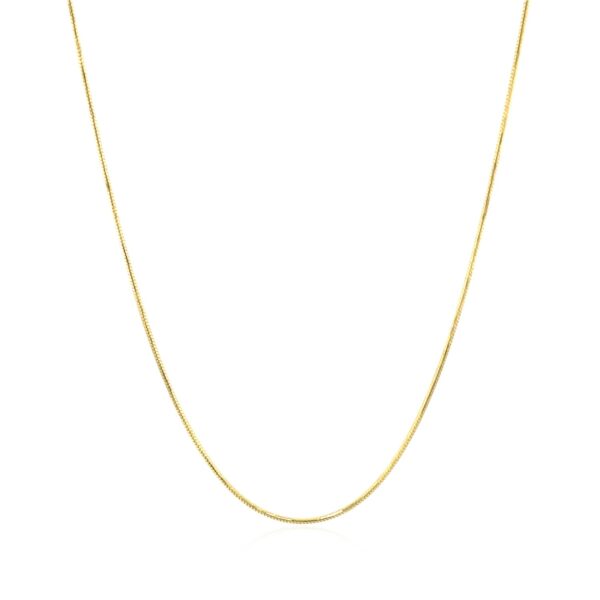 14k Yellow Gold Round Snake Chain (0.70 mm) - Image 2