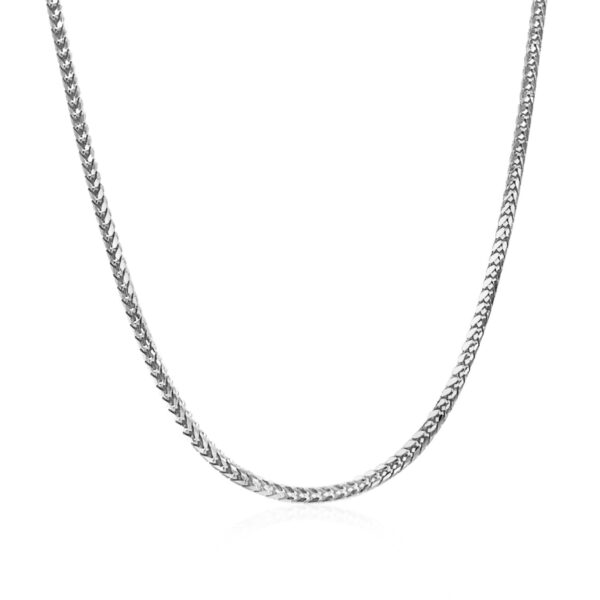 14k white Gold Franco Chain (1.60 mm) - Image 2