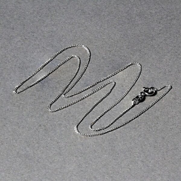14k White Gold Diamond Cut Round Wheat Chain (0.60 mm) - Image 6