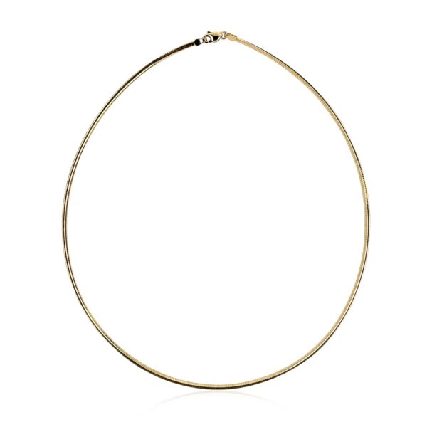 14k Yellow Gold Classic Omega Style Necklace (2.00 mm) - Image 2