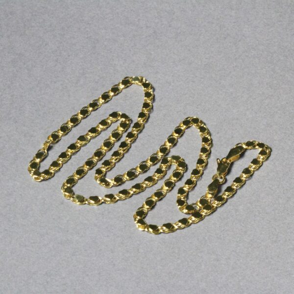 14k Yellow Gold Heart Chain (3.20 mm) - Image 5