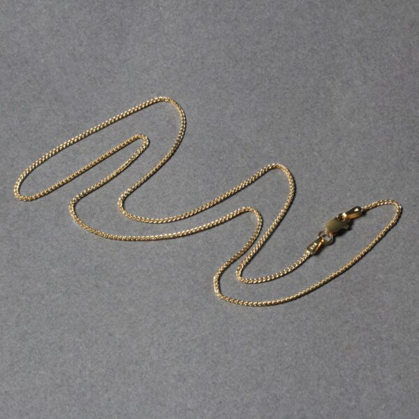 14k Yellow Gold Diamond Cut Round Wheat Chain (1.00 mm) - Image 6