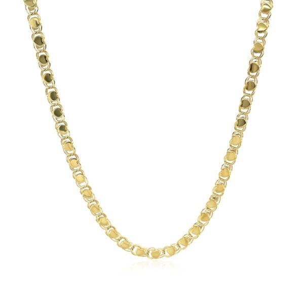 14k Yellow Gold Heart Chain (3.00 mm) - Image 2