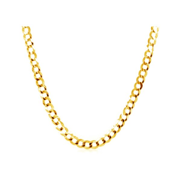 10k Yellow Gold Curb Chain (2.60 mm) - Image 2