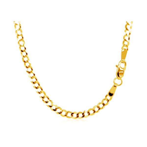10k Yellow Gold Curb Chain (2.60 mm) - Image 3