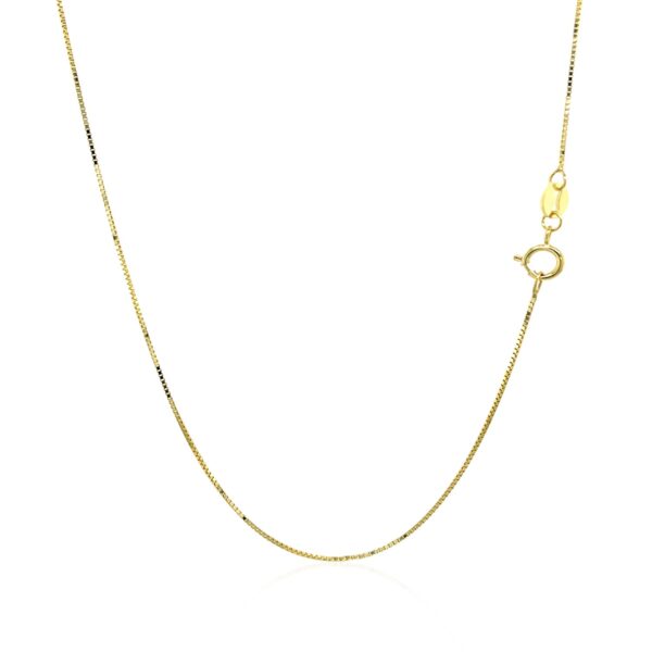 10k Yellow Gold Classic Box Chain (0.60 mm) - Image 3