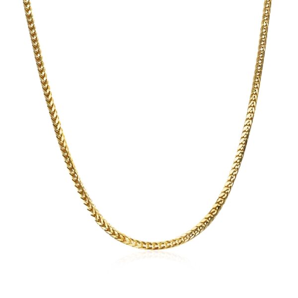 14k Yellow Gold Franco Chain (1.60 mm) - Image 2