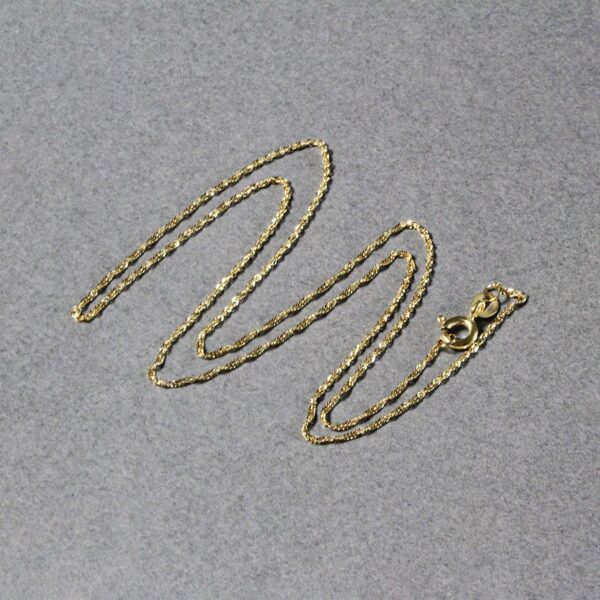 10k Yellow Gold Singapore Chain (1.10 mm) - Image 6