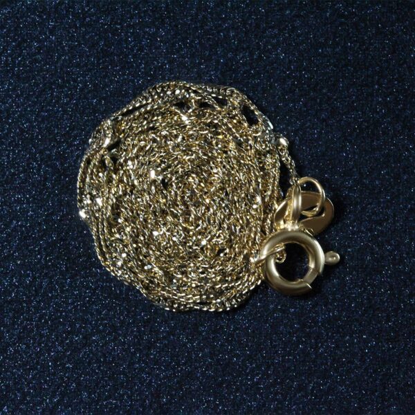 14k Yellow Gold Singapore Chain (1.10 mm) - Image 6