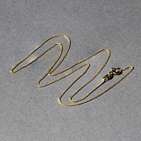 14k Yellow Gold Diamond Cut Round Wheat Chain (0.60 mm) - Image 6
