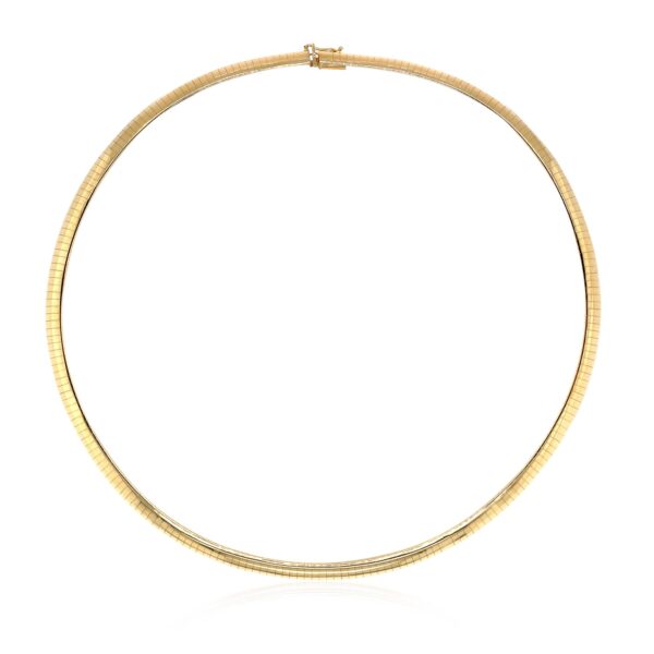 14k Yellow Gold Classic Omega Style Chain (6.00 mm) - Image 2