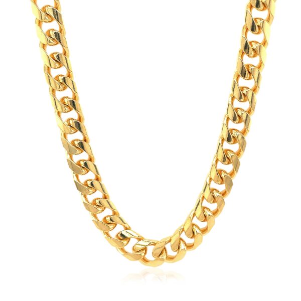 14k Yellow Gold Solid Miami Cuban Chain (7.20 mm) - Image 2