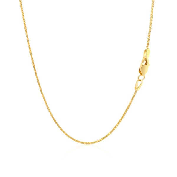 10k Yellow Gold Wheat Chain 1.0mm (1.00 mm) - Image 3