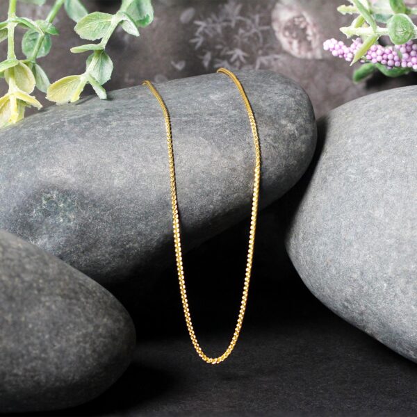 10k Yellow Gold Wheat Chain 1.0mm (1.00 mm) - Image 5