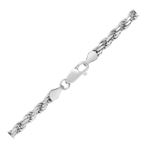 Sterling Silver Diamond Cut Rope Style Chain (3.60 mm) - Image 4