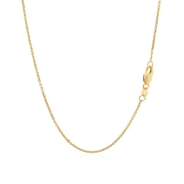 10k Yellow Gold Cable Chain (1.10 mm) - Image 3