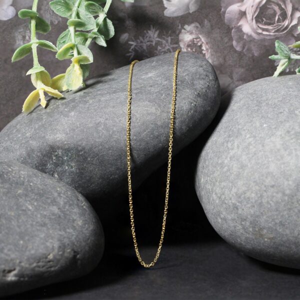 10k Yellow Gold Cable Chain (1.10 mm) - Image 5